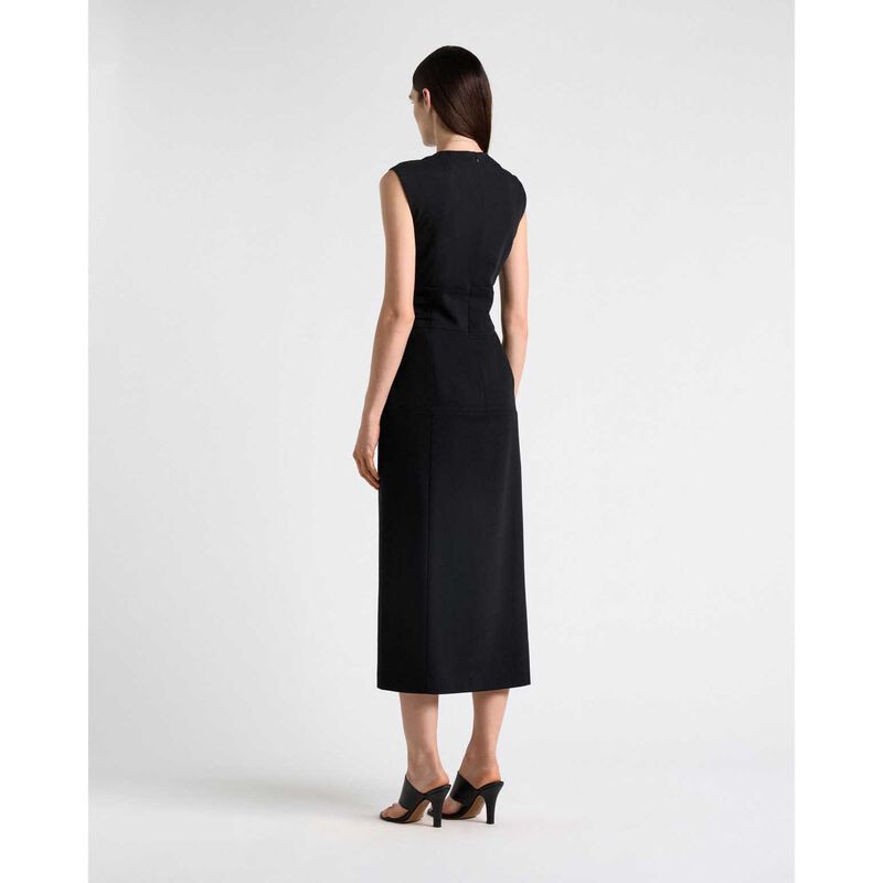 Cue Stretch Twill Buckle Midi Dress image number 1